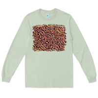 Matcha leopard with pink glitter Long Sleeve Tee - Artiststas