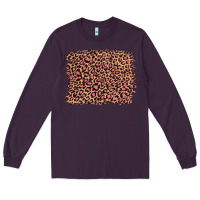 Plum leopard with pink glitter Long Sleeve Tee - Artiststas