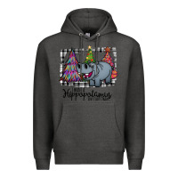 Charcoal Heather I Want Hippopotamus For Christmas Premium Hoodie - Bettercallsaul