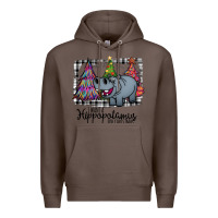 Coffee I Want Hippopotamus For Christmas Premium Hoodie - Bettercallsaul