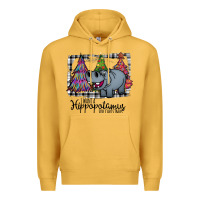 Mustard I Want Hippopotamus For Christmas Premium Hoodie - Bettercallsaul