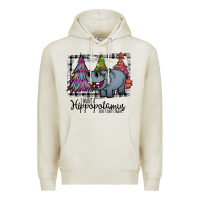 Oatmeal Heather I Want Hippopotamus For Christmas Premium Hoodie - Bettercallsaul