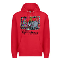 Red I Want Hippopotamus For Christmas Premium Hoodie - Bettercallsaul