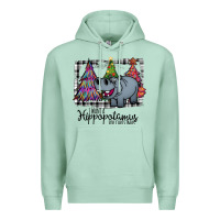 Seafoam I Want Hippopotamus For Christmas Premium Hoodie - Bettercallsaul
