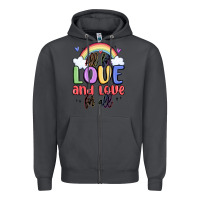 Smoke all for love and love for all Zipper Hoodie - MaliasSmallBusiness