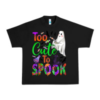 Black too cute to spook Urban Heavy Tee - BundleAndBundleShop