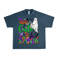 Midnight Navy too cute to spook Urban Heavy Tee - BundleAndBundleShop