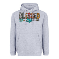 Heather Grey Blessed Life Heavyweight Hoodie - BundleAndBundleShop