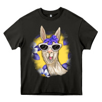 Asphalt Llama With Sunglasses Heavy Core Tee - RanaPortraitStore