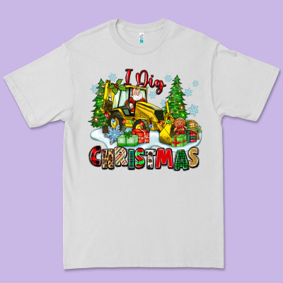 I Dig Christmas Premium Tee Designed By Zillion Design Studio