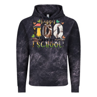 Cloud Black happy 100 day of school american football baseball Vintage Hoodie - RacoonDesign