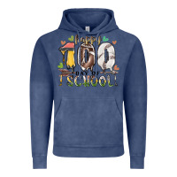 Vintage Denim happy 100 day of school american football baseball Vintage Hoodie - RacoonDesign