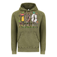 Vintage Olive happy 100 day of school american football baseball Vintage Hoodie - RacoonDesign