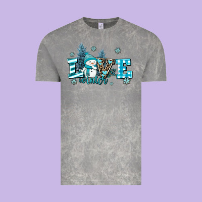 Love Winter Vintage Tee Designed By Adodesignshop