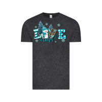 Vintage Black love winter Vintage Tee - AdoDesignShop