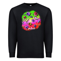 Black halloween candy  patches Premium Sweatshirt - BundleAndBundleShop