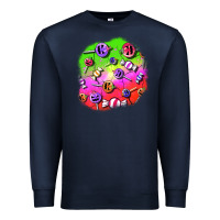 Navy halloween candy  patches Premium Sweatshirt - BundleAndBundleShop