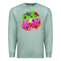 Seafoam halloween candy  patches Premium Sweatshirt - BundleAndBundleShop