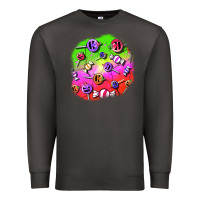Smoke halloween candy  patches Premium Sweatshirt - BundleAndBundleShop