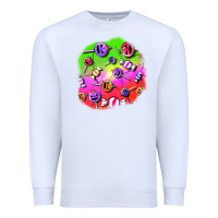 White halloween candy  patches Premium Sweatshirt - BundleAndBundleShop