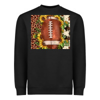 Black football leopard cowhide sunflower Heavyweight Sweatshirt - JahusDesignShop