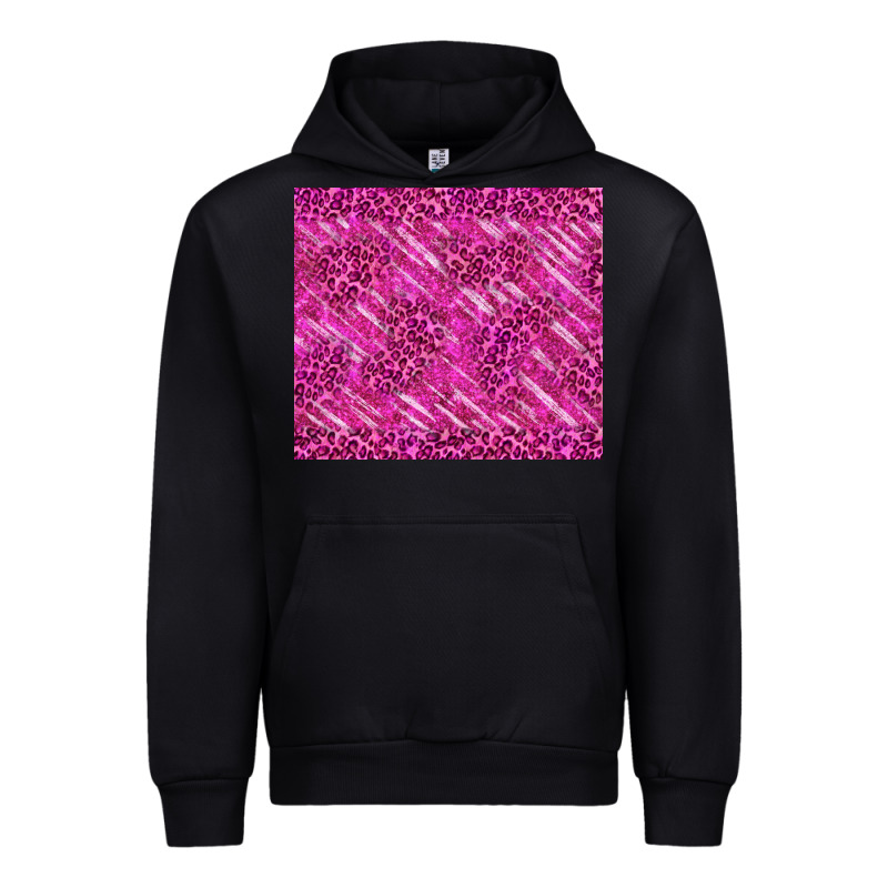 Pink Glitter With Leopard Pattern Urban Hoodie by TumblerDesignByShophia | Teevron