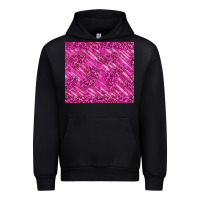 Black pink glitter with leopard pattern Urban Hoodie - TumblerDesignByShophia