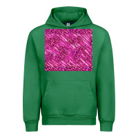 Emerald pink glitter with leopard pattern Urban Hoodie - TumblerDesignByShophia
