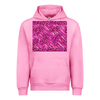 Fuchsia Pink pink glitter with leopard pattern Urban Hoodie - TumblerDesignByShophia
