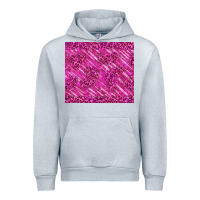 Heather Grey pink glitter with leopard pattern Urban Hoodie - TumblerDesignByShophia