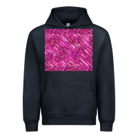 Navy pink glitter with leopard pattern Urban Hoodie - TumblerDesignByShophia