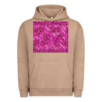 Pigment Burro pink glitter with leopard pattern Urban Hoodie - TumblerDesignByShophia