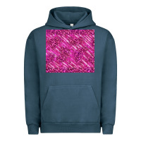 Pigment Midnight Navy pink glitter with leopard pattern Urban Hoodie - TumblerDesignByShophia