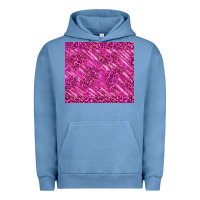 Pigment Pebble Blue pink glitter with leopard pattern Urban Hoodie - TumblerDesignByShophia