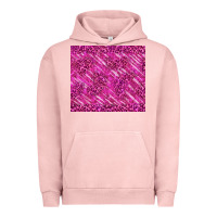 Pigment Salmon pink glitter with leopard pattern Urban Hoodie - TumblerDesignByShophia