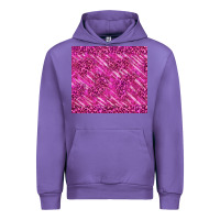 Tulip pink glitter with leopard pattern Urban Hoodie - TumblerDesignByShophia