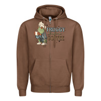 Chestnut froggy before coffee Zipper Hoodie - MaliasSmallBusiness