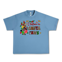 Pebble Blue i believe in santa paws Urban Heavy Tee - AdoDesignShop