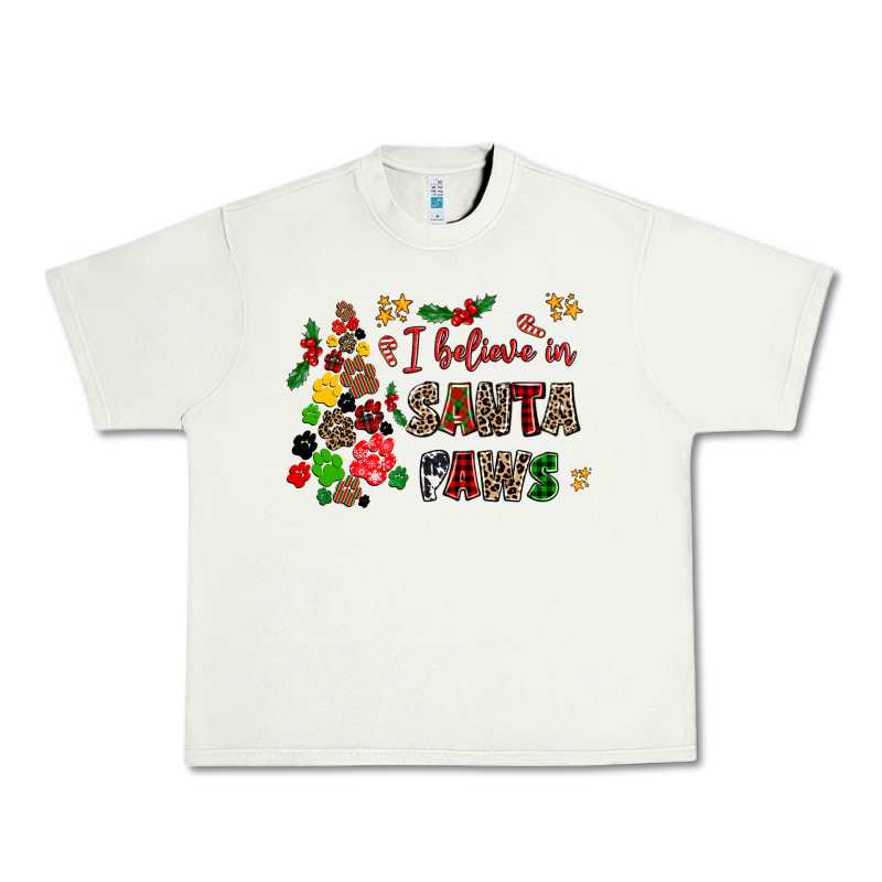 I Believe In Santa Paws Urban Heavy Tee by AdoDesignShop | Teevron