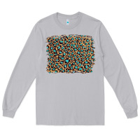 Moon Dust leopard with turquoise glitter Long Sleeve Tee - Artiststas