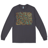 Smoke leopard with turquoise glitter Long Sleeve Tee - Artiststas