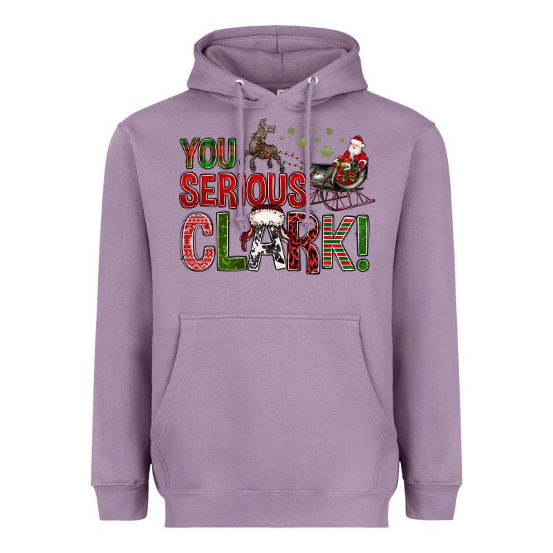 You Serious Clark With Santa Sleigh Heavyweight Hoodie by BundleAndBundleShop | Teevron