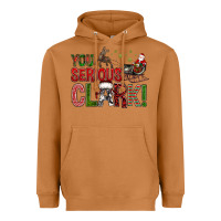 Meerkat You Serious Clark With Santa Sleigh Heavyweight Hoodie - BundleAndBundleShop