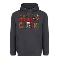 Smoke You Serious Clark With Santa Sleigh Heavyweight Hoodie - BundleAndBundleShop