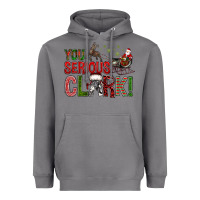 Storm You Serious Clark With Santa Sleigh Heavyweight Hoodie - BundleAndBundleShop