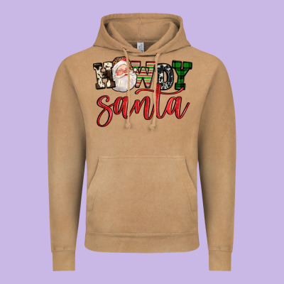 Howdy Santa Vintage Hoodie Designed By Fadigitalartstudio