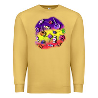 Antique Gold halloween candy  patches Premium Sweatshirt - BundleAndBundleShop