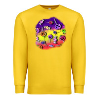 Lemon halloween candy  patches Premium Sweatshirt - BundleAndBundleShop