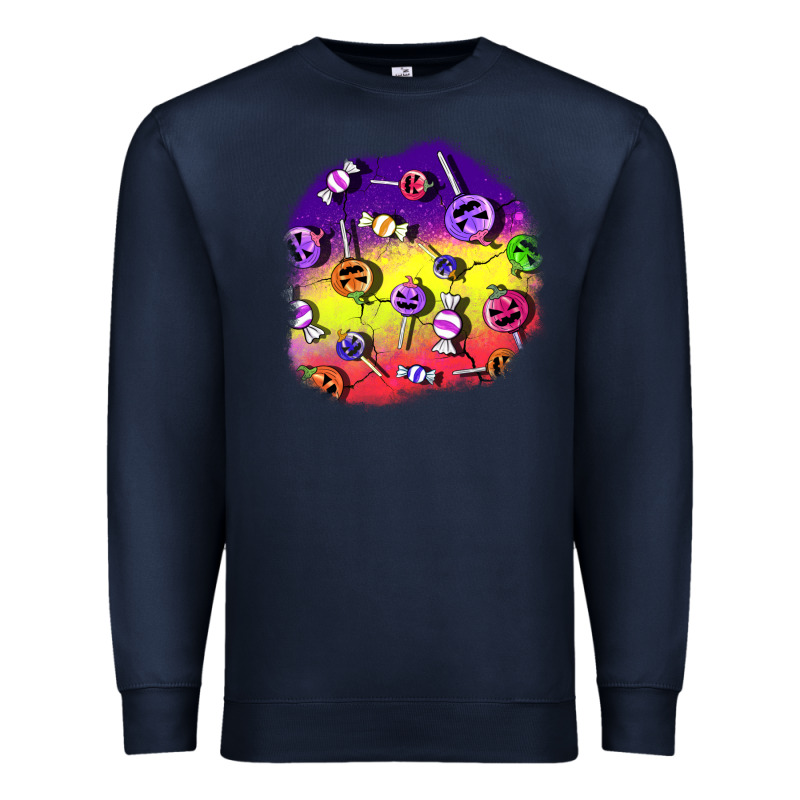 Halloween Candy  Patches Premium Sweatshirt by BundleAndBundleShop | Teevron
