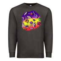 Smoke halloween candy  patches Premium Sweatshirt - BundleAndBundleShop